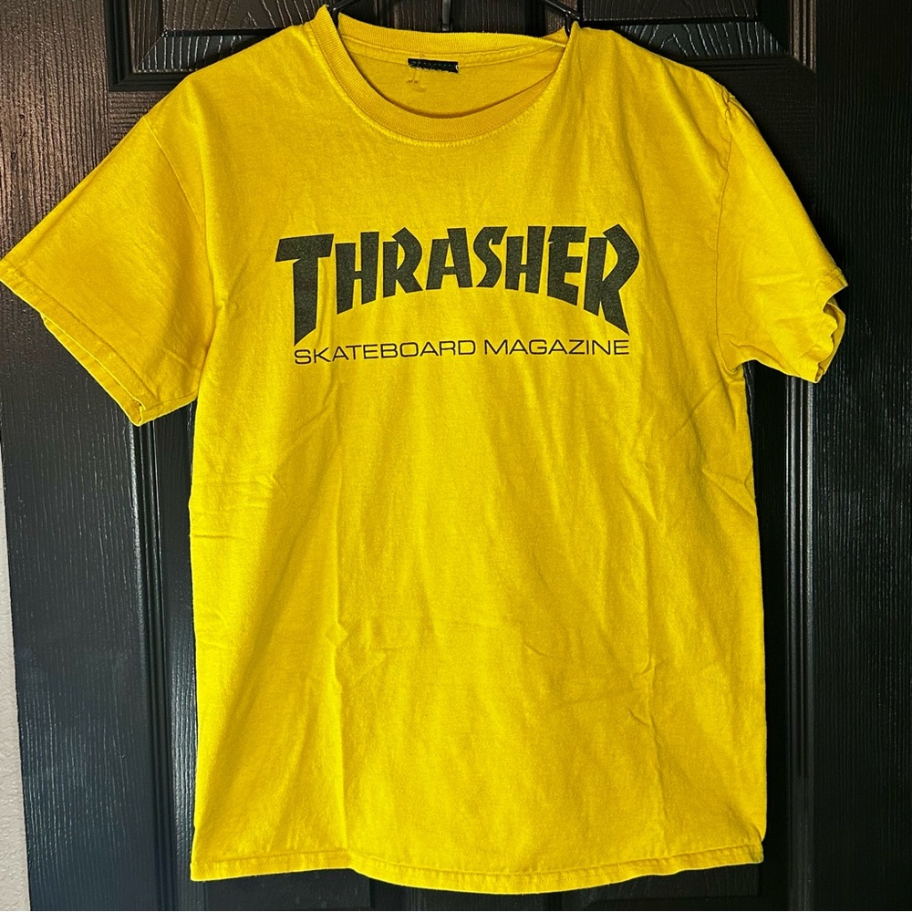 Thrasher Skateboard Magazine T Shirt Mens Size Medium Skater Streetwear Grunge